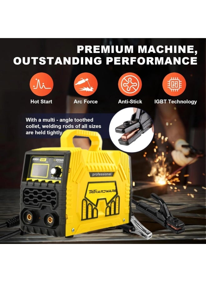 TriThardware Stick Welder 220V LED Display Digital Inverter IGBT Welding Machine，MMA dc Inverter Welder with Digital Display Portable Welding Machine-Yellow  - Image 3