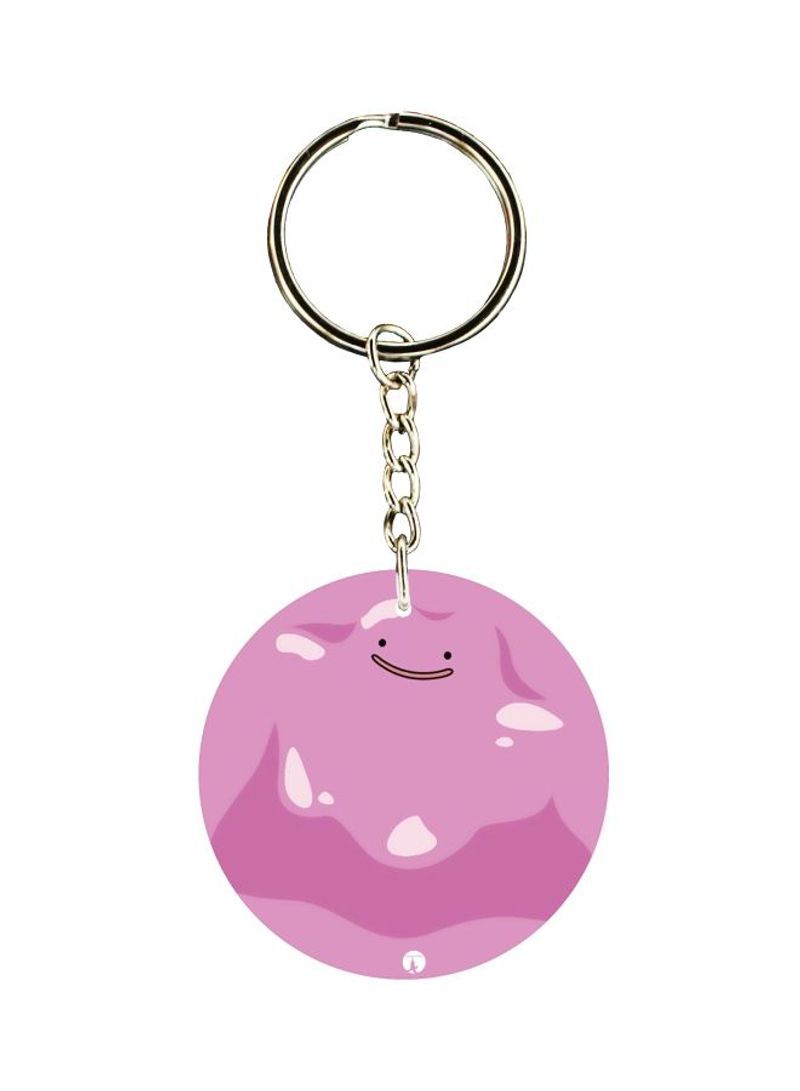 Cartoon Printed Dual Sided Keychain