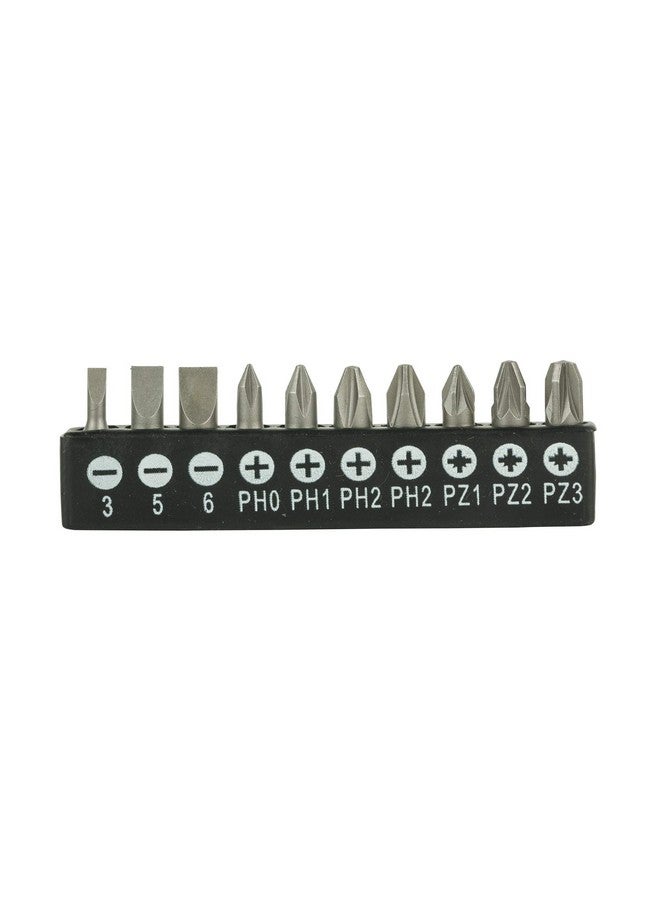 BLACK+DECKER BLACK+DECKER Phillips BDHT68127 Steel Multi-Bit Ratcheting SD - SL3SL5SL6Ph0Ph12xPh2PZ1PZ2PZ3 (24 cm) Set of 10 Pieces  - Image 3