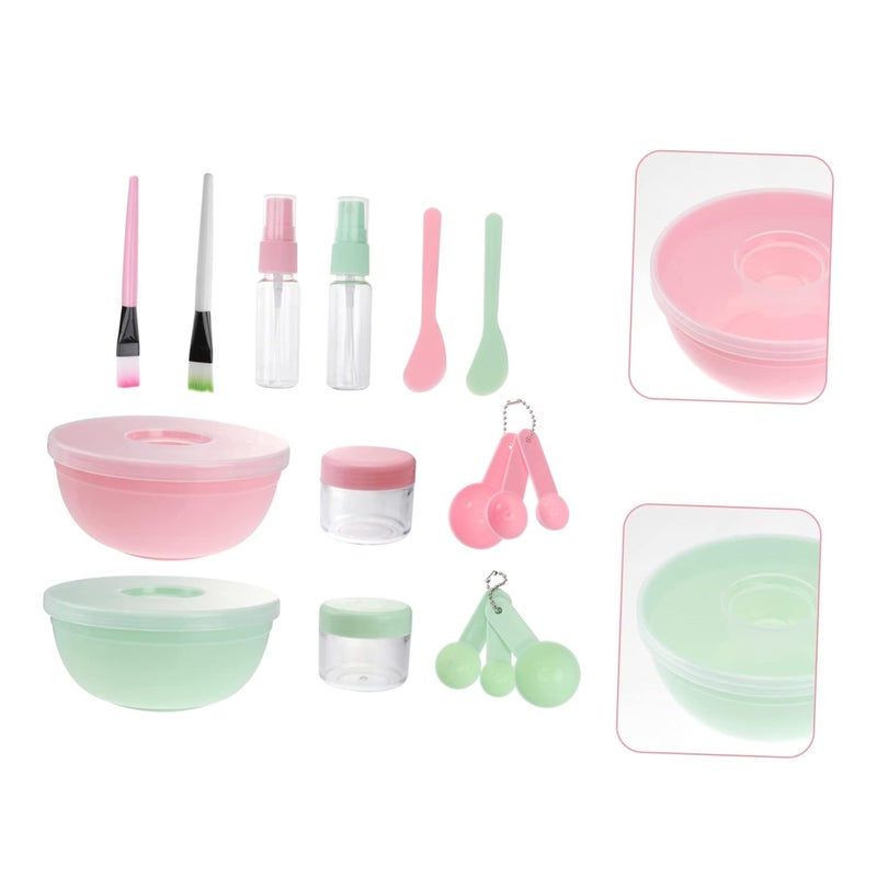 مجموعة وعاء خلط قناع مادة بي المحمولة أداة قناع الوجه DIY للمنزل وصالون التجميل - Image 5
