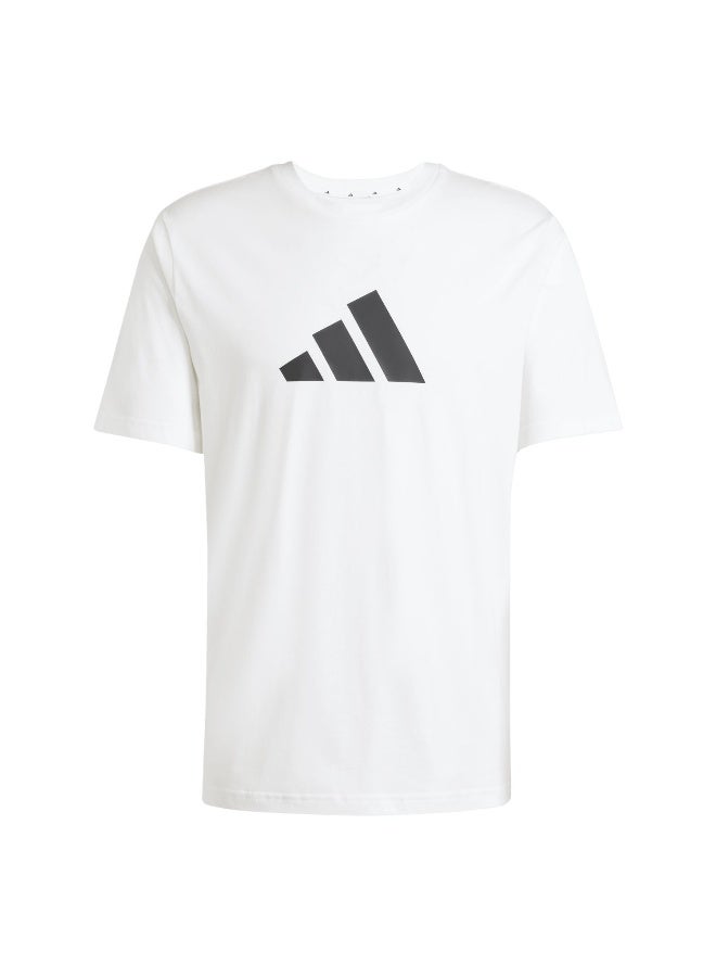 adidas تيشيرت رجالي أبيض بأكمام قصيرة - Image 1