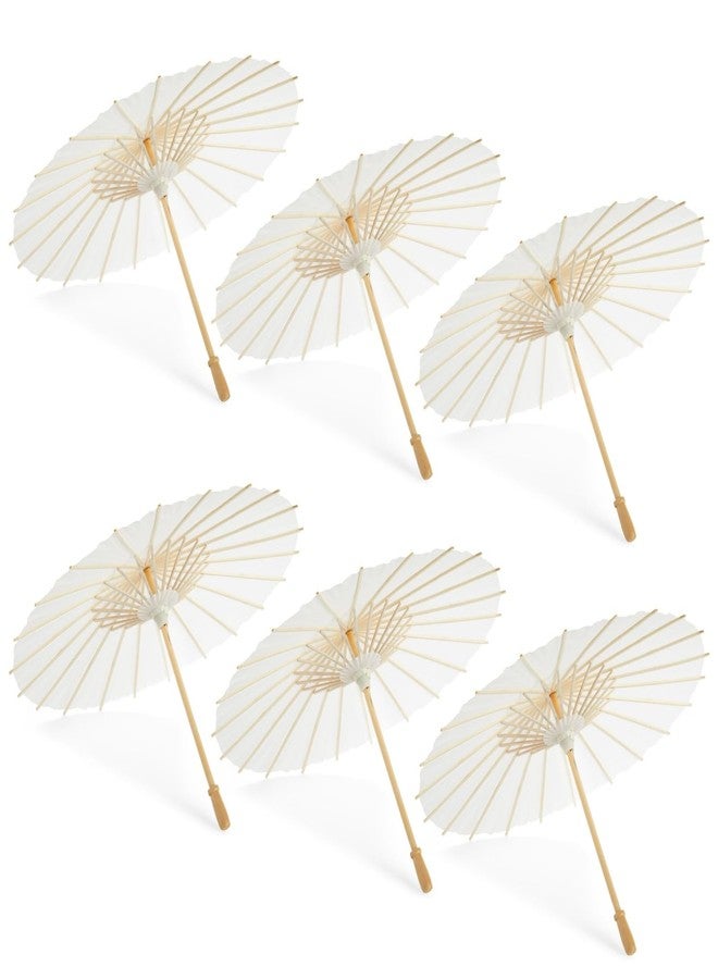 Juvale Paper Parasol Umbrella for DIY Crafts (15.7 in, 6 Pack) - Image 1