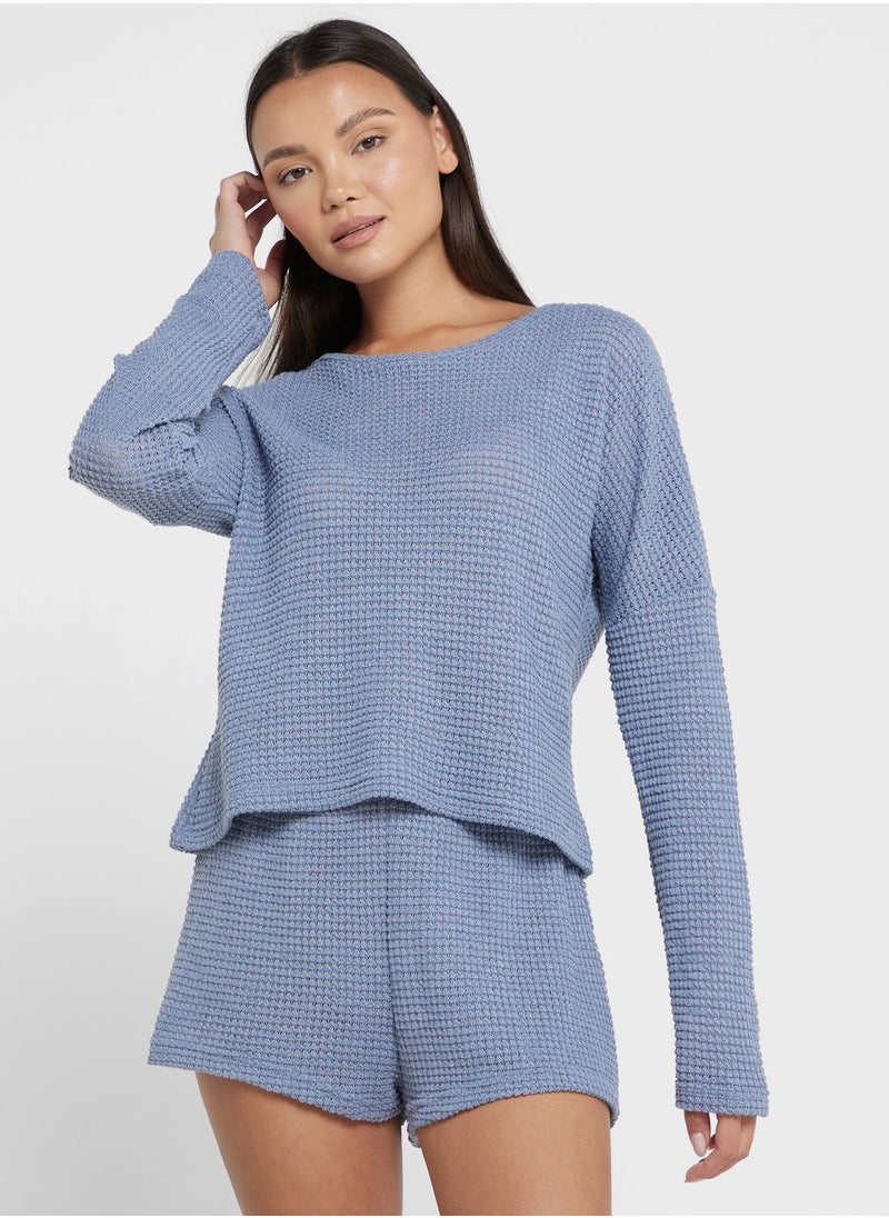 Ginger - Ribbed Pyjama Short Set - Image 1
