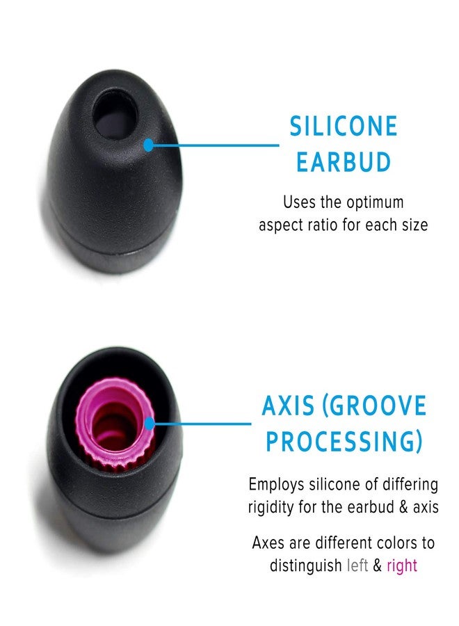 Final Audio Black+Black/Red Silicone Type E Eartips kit with Case and Nozzle Adaptor Compatible with 1More, AKG, Audio-Technica, Beats by Dre, Campfire Audio, Empire Ears, Shure, Sony, Westone (X-Sm) - Image 2