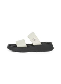 Calvin Klein Jeans LEATHER SANDALS WITH DOUBLE STRAP  - Image 2