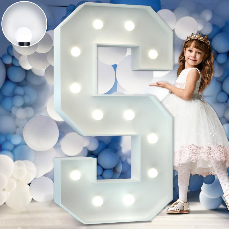 IMPRVS 4FT Cool White Marquee Light Up Letters  Large Foam Letters With Lights for Decor Birthday  Wedding Parties