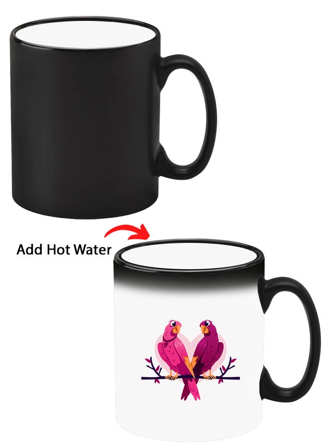 Theodor Colour Changing Heat Sensitive Magic Mug - Add Hot Tea or Coffee Love Birds For Home Office Gift Kids Men Women  - Image 1