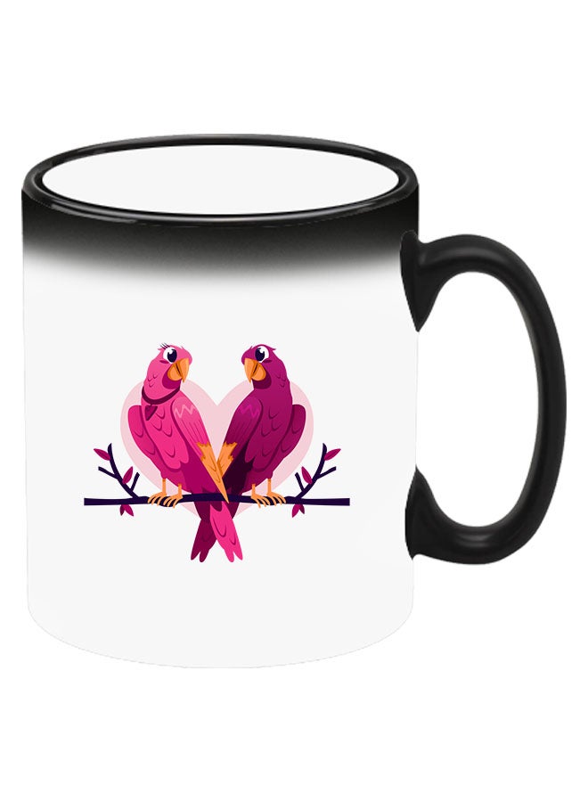 Theodor Colour Changing Heat Sensitive Magic Mug - Add Hot Tea or Coffee Love Birds For Home Office Gift Kids Men Women  - Image 2