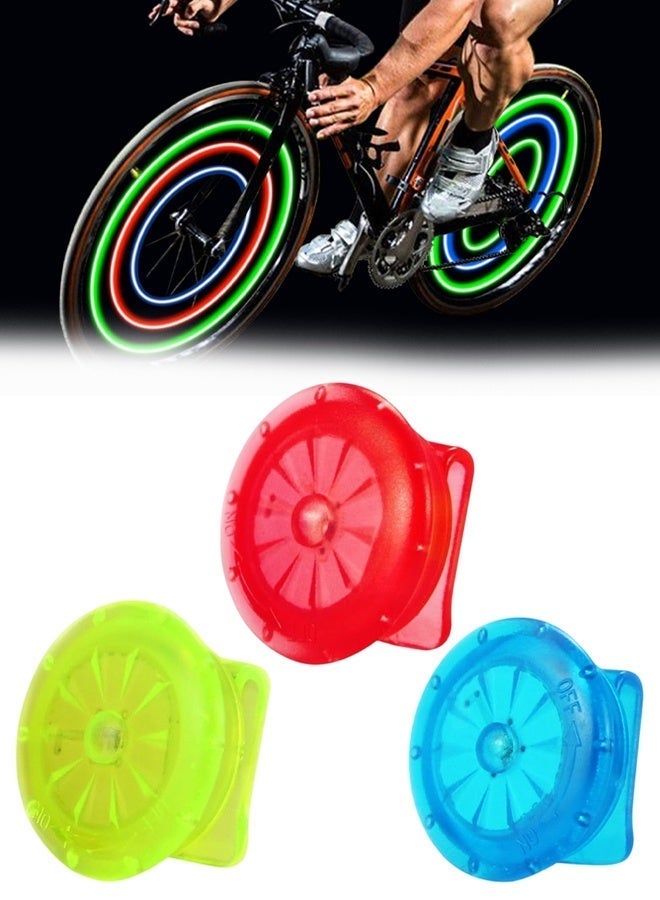 3 PCS Bike Wheel Lights, Bike Spoke Lights, Waterproof Bicycle Wheel Lights, For Safe Cycling, Easy To Install Cool Bike Lights For Wheels - Image 1