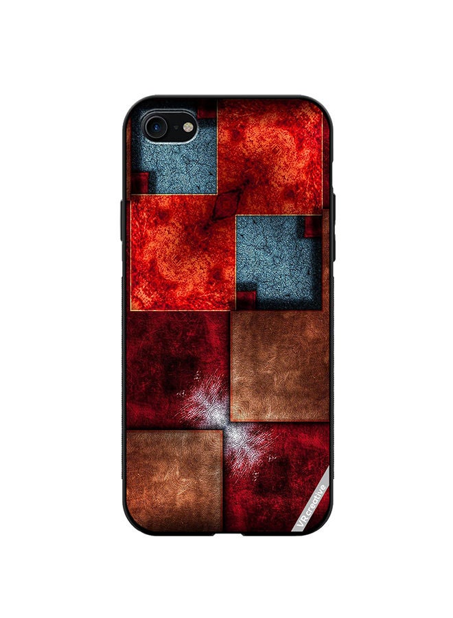 VR CREATIVE Protective Case Cover For Apple iPhone SE (2022) Abstract Design Multicolour - Image 1