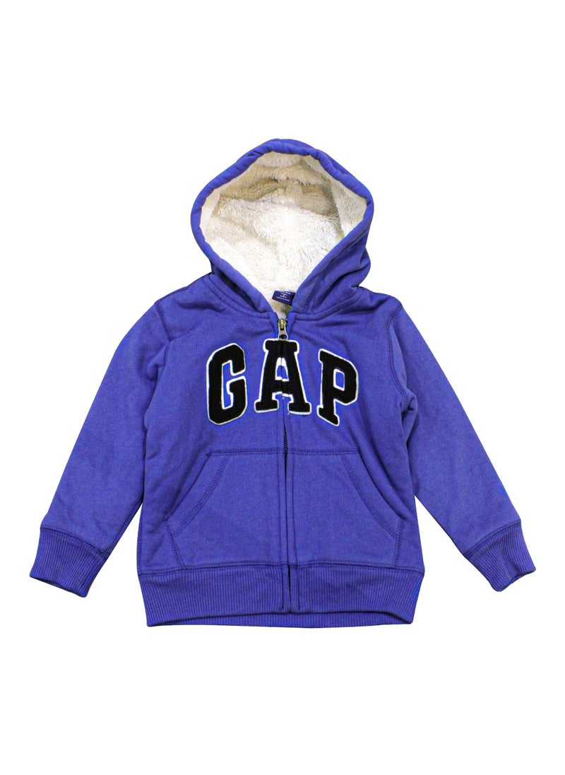 Gap Kids هودي جاب بيبي كوزي بشعار جالاكسي بسحاب أمامي أزرق للأولاد - 3 سنوات  - Image 2