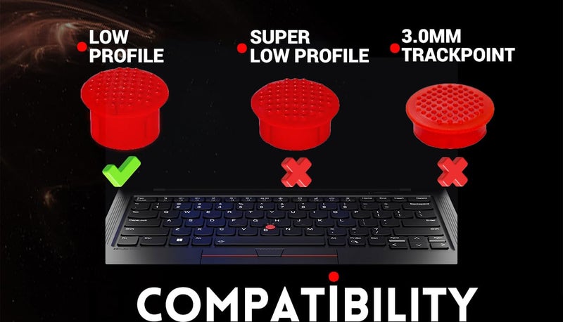 LeFix 3 x Low Profile Trackpoint Caps Replacement for Lenovo Thinkpad X230s,X240,X250,X260,X270,X380 Yoga,Yoga 370,T440s,T450s,T460,T470,T480,S5,L470,P51,P71 - Image 3