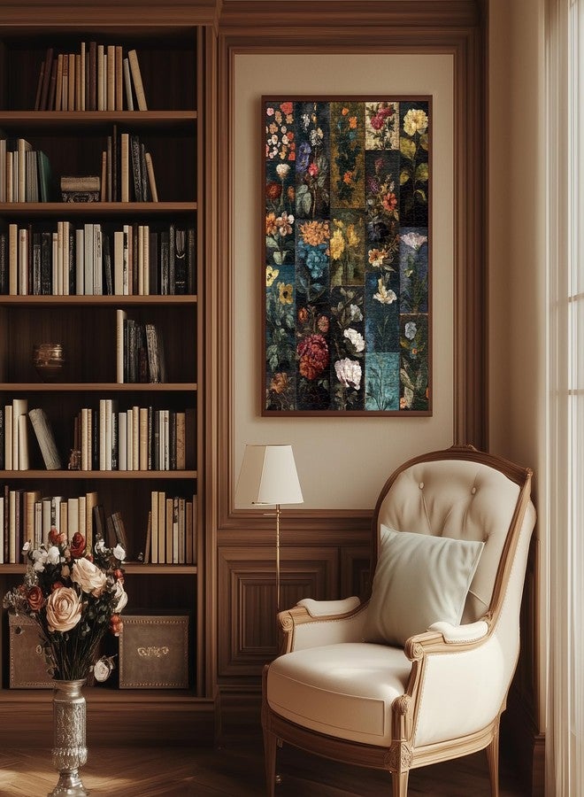 BBOLDIN Vintage Collage Flower Puzzle 1000 Pieces for Adults, Floral Wildflower Colorful Art Jigsaw Puzzle, Beautiful Moody Aesthetic Sunflower Puzzles - Image 5