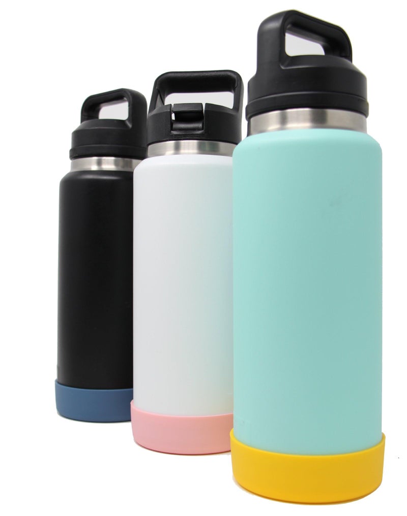 One MissionX One MissionX Protective Silicone Boot for YETI 46oz 36oz 26oz 18/12oz, Owala 32oz 24oz Bottles & Yonder Water Bottles, Anti-Slip Bottom Sleeve Cover, BPA Free (Light Pink, Fits 46 oz)  - Image 2