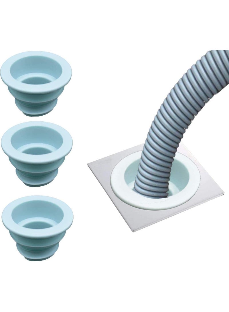 3 حزم حلقات إحكام أنابيب الصرف، سيليكون عازل للروائح أنابيب الصرف، حلقات إحكام مجاري للمغاسل وغرف الغسيل والحمامات والبرادات - Image 4