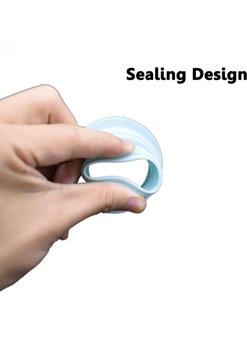 3 حزم حلقات إحكام أنابيب الصرف، سيليكون عازل للروائح أنابيب الصرف، حلقات إحكام مجاري للمغاسل وغرف الغسيل والحمامات والبرادات - Image 2