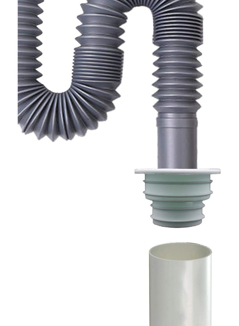 3 حزم حلقات إحكام أنابيب الصرف، سيليكون عازل للروائح أنابيب الصرف، حلقات إحكام مجاري للمغاسل وغرف الغسيل والحمامات والبرادات - Image 5