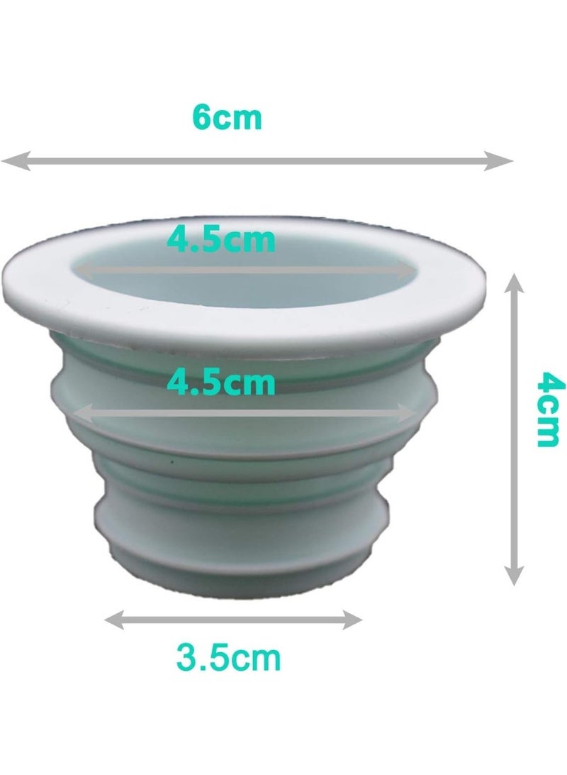 3 حزم حلقات إحكام أنابيب الصرف، سيليكون عازل للروائح أنابيب الصرف، حلقات إحكام مجاري للمغاسل وغرف الغسيل والحمامات والبرادات - Image 3