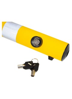 BERRY Berry Set of 3 - 650mm Reflective Yellow Parking Barrier Posts | Easy-to-Operate Anti-Manual Lock with Key Lock | Durable Plastic Anti-Parking Bollard  - Image 4