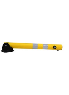 BERRY Berry Set of 3 - 650mm Reflective Yellow Parking Barrier Posts | Easy-to-Operate Anti-Manual Lock with Key Lock | Durable Plastic Anti-Parking Bollard  - Image 2