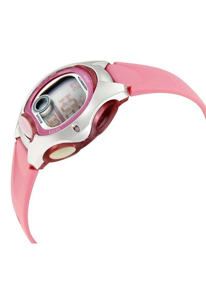 كاسيو Digital Women’s Watch LW‑200‑4BVDF, 37.9 mm Pink Dial, Pink Resin Band, Water Resistant - Image 5