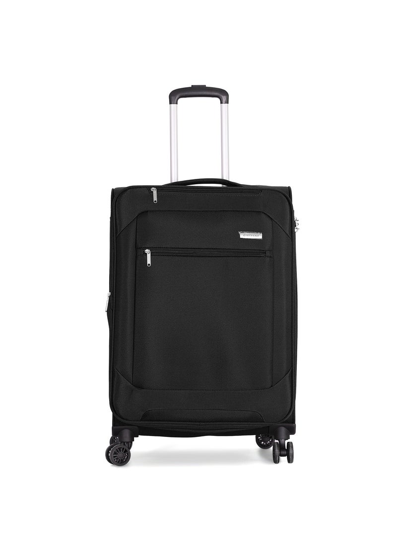 GIORDANO Giordano Trolley Bags 3 PCS Set Softside Suitcase,Black  - Image 2