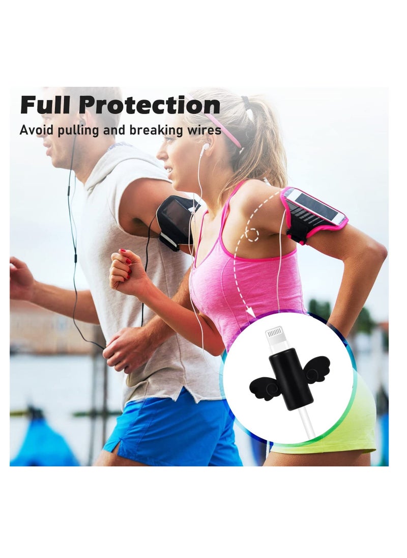 , Cable Protector Set for iPhone Charger, 3D Cartoon Cat Design, Data Cable Cover Line, USB Wire Cord Saver Protector Compatible with iPhone 11 12 13 14 Pro Max Plus - Image 3