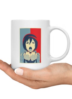 LIT Attack on Titan Mug Attack on Titan Mug for Coffee Mikasa Ackerman Gift Mug Hope Poster Style Retro-Manga Comic Style  - Image 3