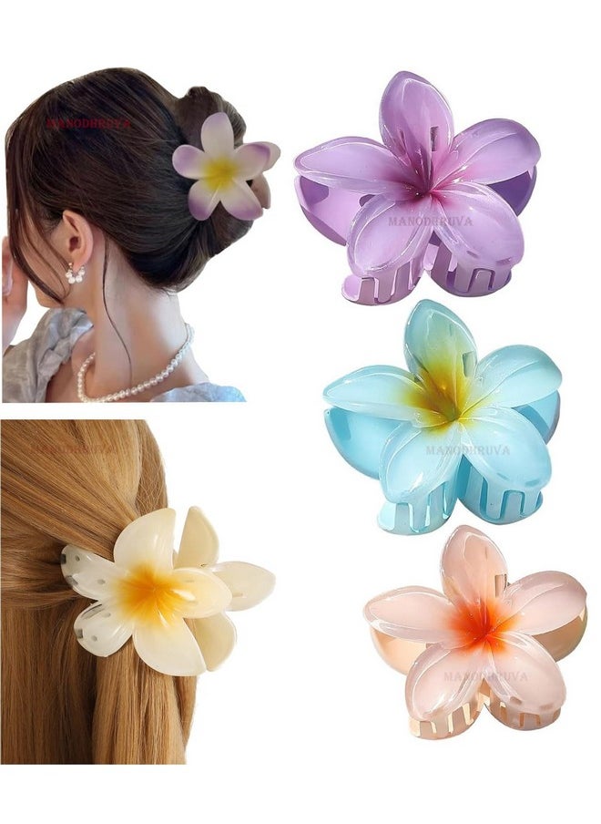 Floral Hair Claw Clips, Set Of 3, Multicolor - pzsku/Z12126257878E9668BB80Z/45/_/1735567144/3d11283b-31ea-447d-9448-c6e6a5c6cc36