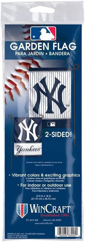 WinCraft Wincraft MLB New York Yankees 12x18 Garden Style 2 Sided Flag One Size Team Color  - Image 2