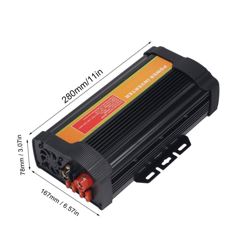 Inverter 8000W Fast Charging - Multiple Protection Features Intelligent Cooling Fan for Emergency Camping Travel Outdoor Activities - Image 4