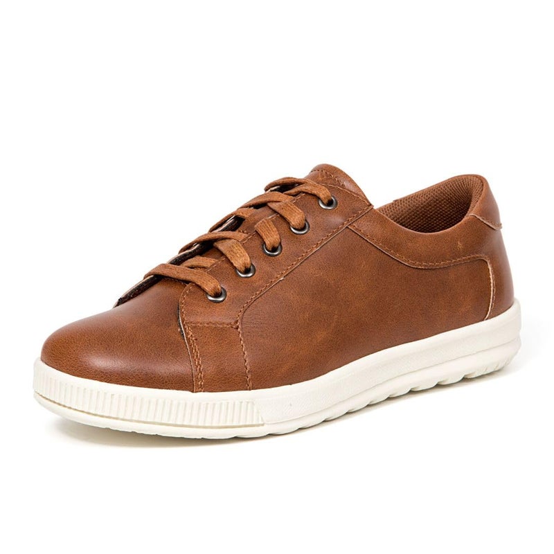 Deer Stags Boys Kane Dress Fashion Sneaker in Dark Tan 12 Little Kid