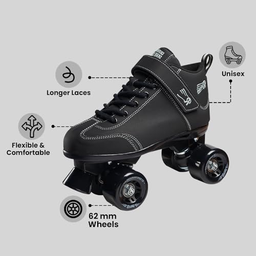Sure-Grip California Skate Co Rincon Black Mens 6 Womens 7 - Image 3