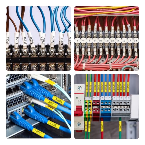 Absonic 3-Pack Compatible Hse Label Tape Replacement for Heat Shrink Tube HS-251 HS251 Hse251 Hse-251 23.6mm 0.92" Black on White P Touch 1 Inch Tape for PT D600 E500 E500VP E550W P700 P750WVP - Image 5