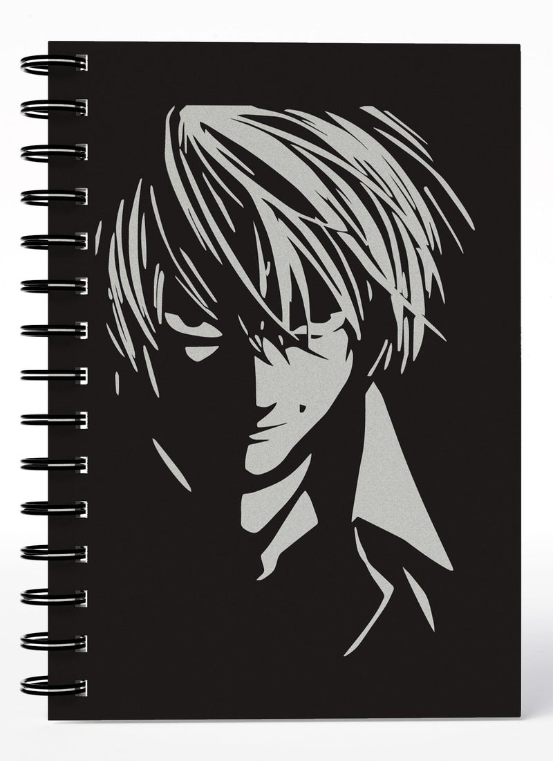 LOUD UNIVERSE Death Note Jar Death Note Anime Lined Writing Journal Japanese Comic Style Wirebound Spiral Notebook Misa Amane Deathnote Manga-Light Yagami - Image 1