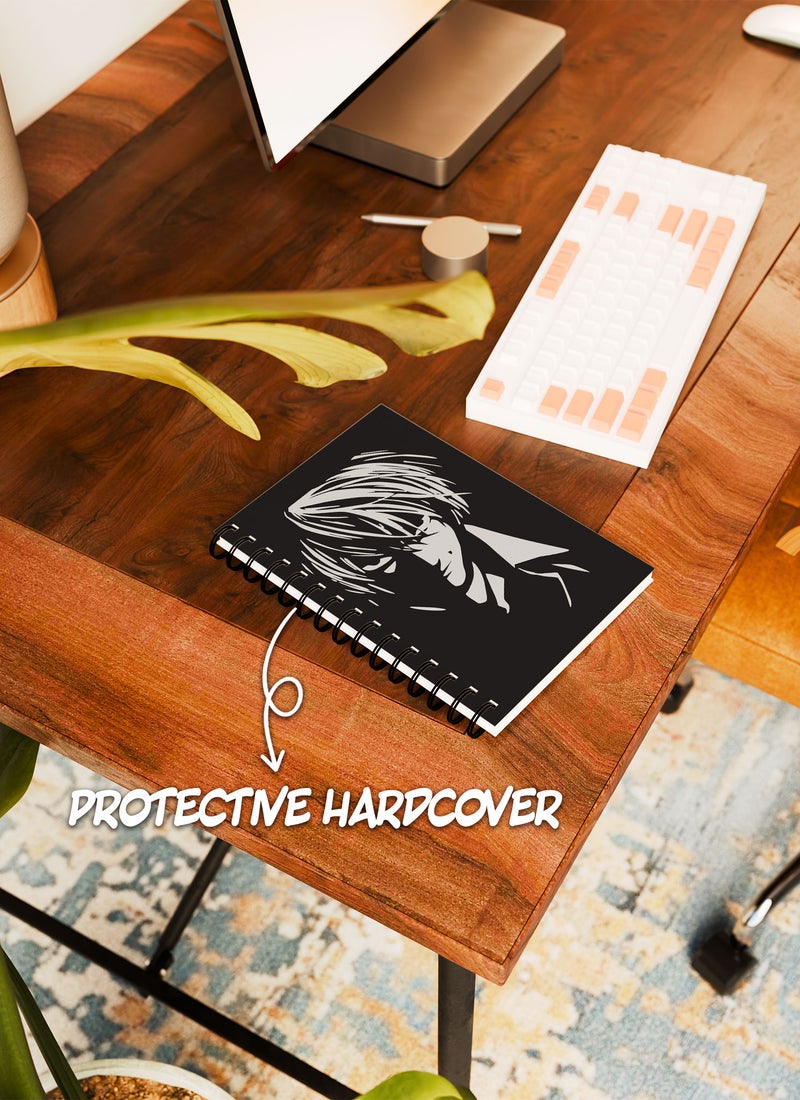LOUD UNIVERSE Death Note Jar Death Note Anime Lined Writing Journal Japanese Comic Style Wirebound Spiral Notebook Misa Amane Deathnote Manga-Light Yagami - Image 4