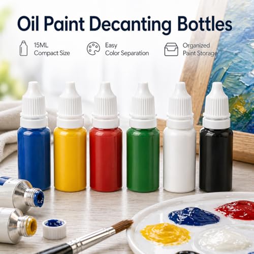 Pretwad 5 PCS (4 Bottles + 1 Funnel) 15ml (0.5oz) Small Plastic Dropper Bottles - Empty, White Eye Liquid Dropper Bottles, Squeezable & Portable Travel Containers for Eye Drops, Refillable with Cap and Plug - Image 4