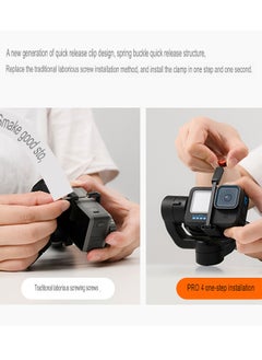 hohem Gimbal Stabilizer, Anti Shake Wireless Control Three Axis Camera Stabilizer, Portable And Foldable PX4 Splash Proof Camera Gimbal For Sports Cameras Action Cameras, (Set 1)  - Image 3