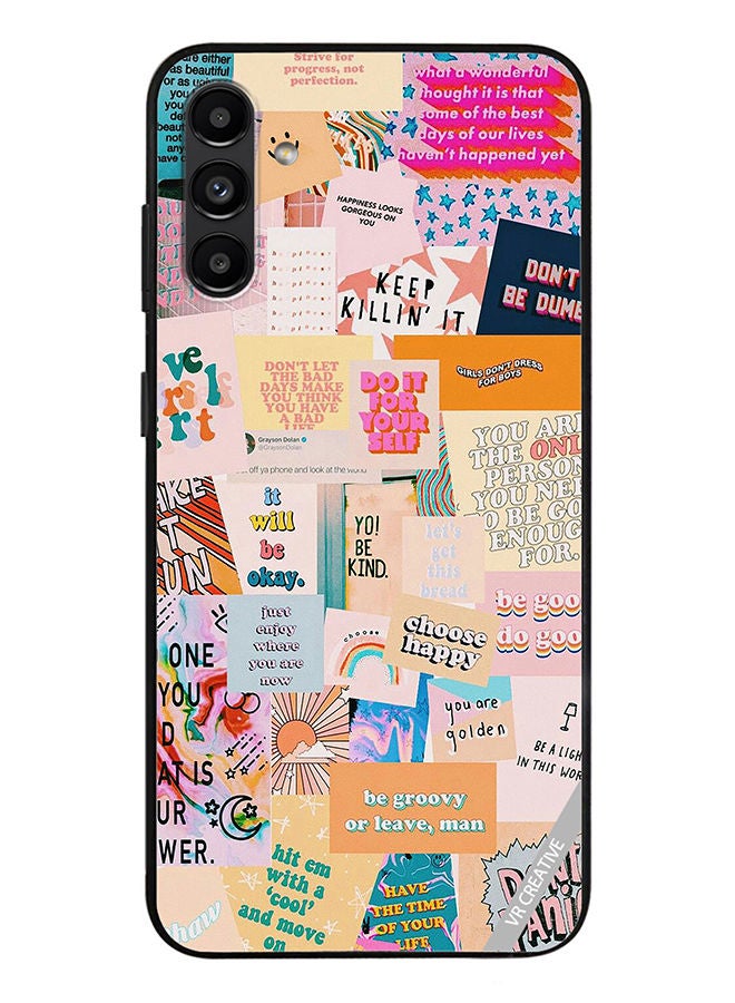 VR CREATIVE Protective Case Cover For Samsung Galaxy A13 5G Multiple Quotes Design Multicolour - Image 1