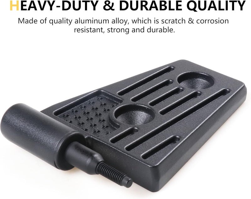 RERPRO JK Aluminum Door Hinge Kit for 2017-2018 Jeep Wrangler JK JKU Unlimited - 8 Pieces Black - Image 3