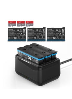 Generic Battery Charger for Insta360 X4 with Misro SD Card Slots and USB Type C Cable Can Charge Three Batteries Simultaneously  - Image 5