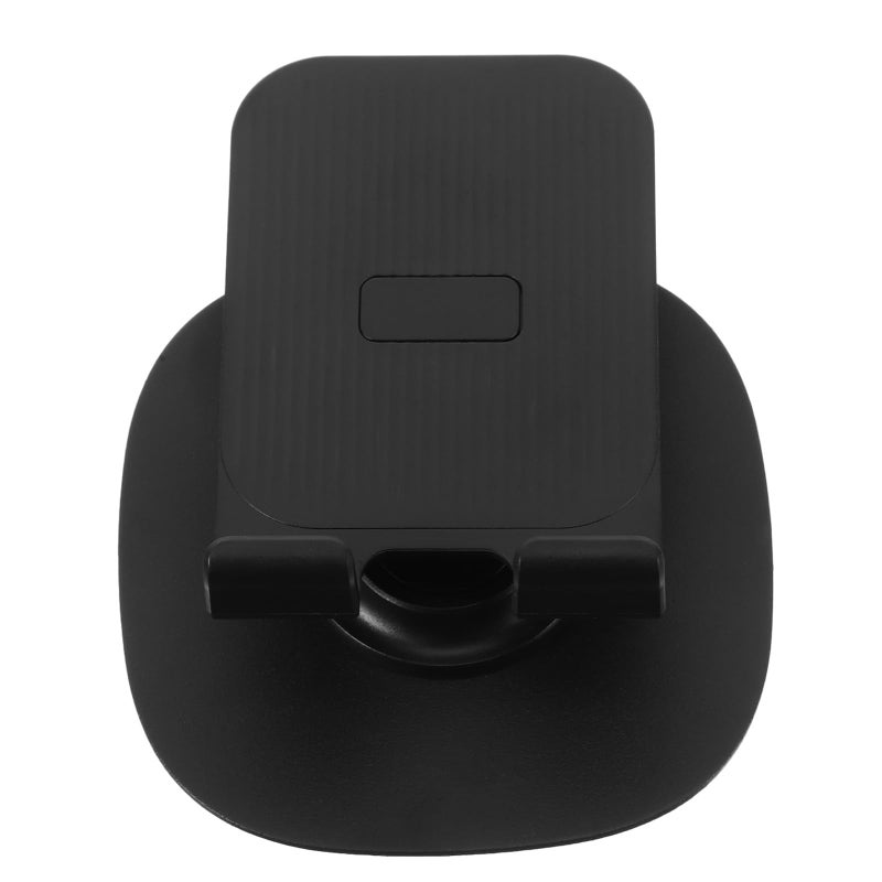 Rotating Mobile Phone Stand 360 Dual Direction Foldable Desktop Holder Black - Image 2
