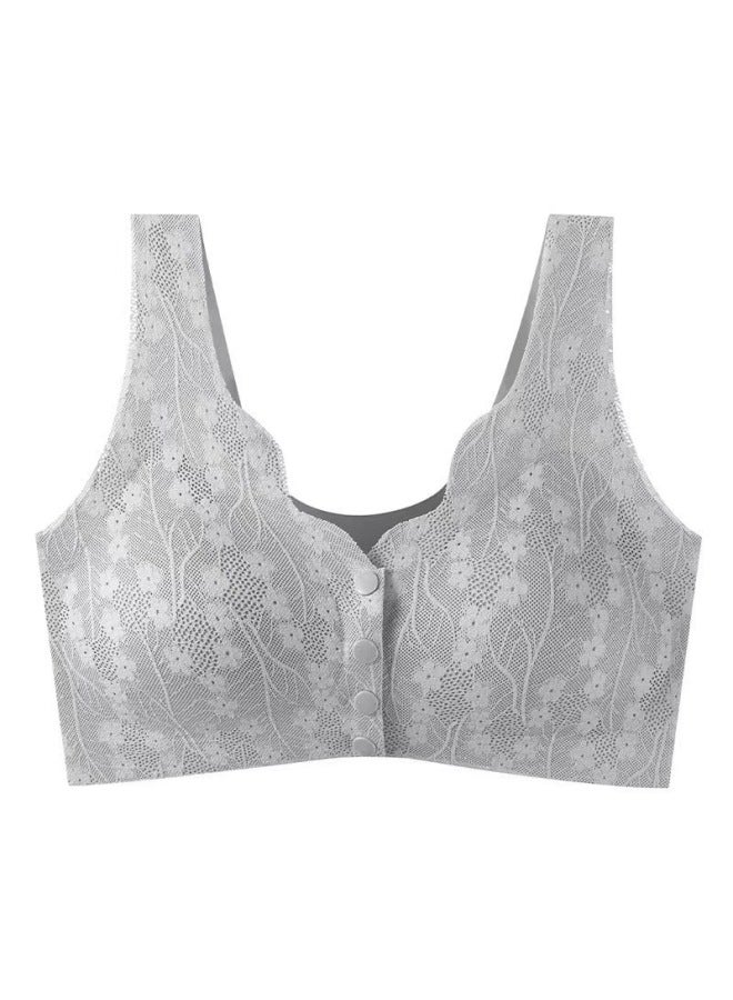 Live Broadcast Popular Middle-aged And Elderly Mothers Front Buckle Underwear Thin Summer Wireless Bra Women's Nursing Bra
