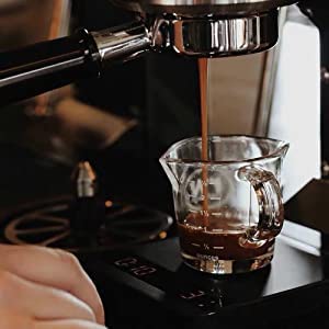 BEING CART Espresso Shot Glass Double Spouts Measuring Cups 3 Ounce Triple Pitcher Barista Double Spouts with Pouring Handle for Milk Espresso Coffee 3 Ounce - Image 5