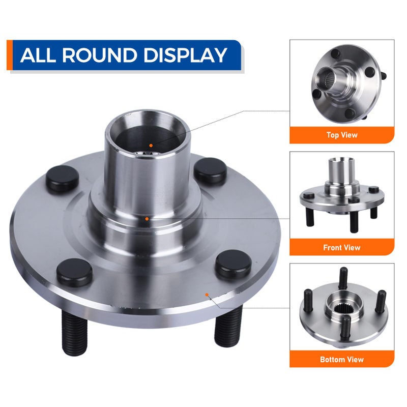 PAROD 518507 Set of 2 Front Wheel Hub Bearing Assembly Compatible with 1993-2002 Toyota Corolla, 1998-2002 Chevy Prizm, 1993-1997 Geo Prizm Non-ABS - Image 2