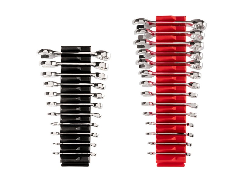 TEKTON Stubby Combination Wrench Set with Modular Organizers 25Piece 1434 in 619 mm WCB95403