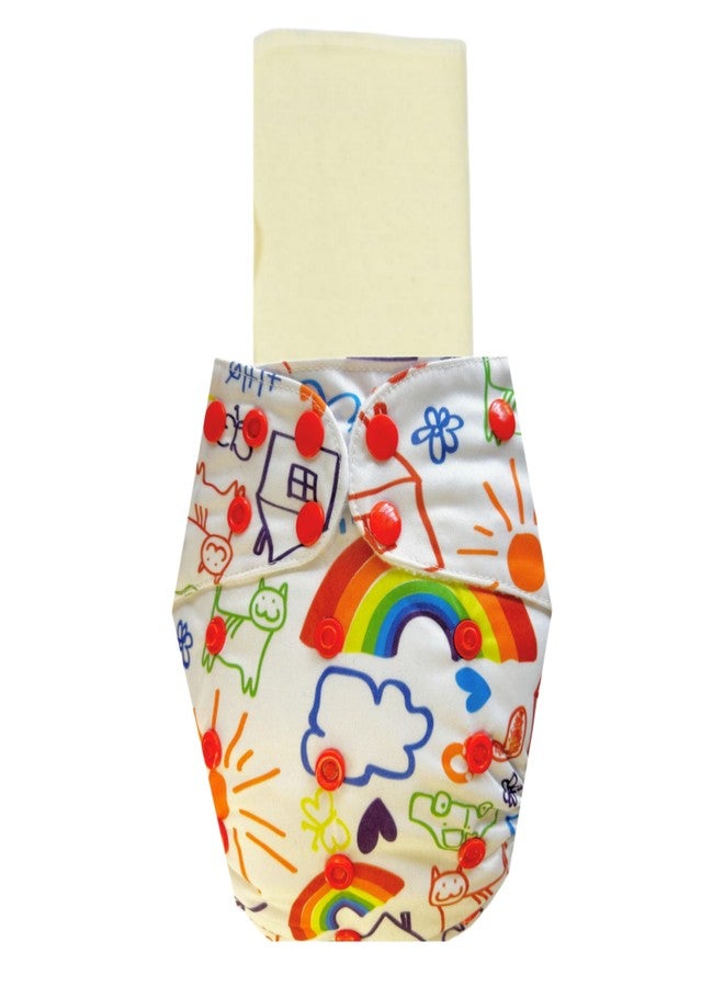 Dumbledo Elite Cloth Diaperwith Magical Soaker (Pack of 4) | Snug Fit | Reusable & Washable | Quick Dry | Perfect for Indian Summers | 3 Months - 3 Years | Unisex Baby - Image 2