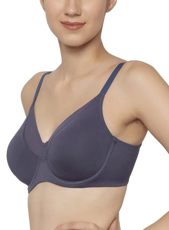 Triumph Triumph International Women's Polyamide Underwire Triumph True Shape Sensation Non Padded Wired Seamless Minimizer Bra (151I317_Pebble Grey_40E)