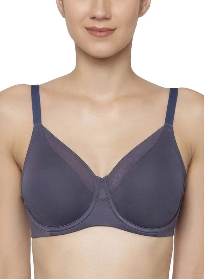Triumph Triumph International Women's Polyamide Underwire Triumph True Shape Sensation Non Padded Wired Seamless Minimizer Bra (151I317_Pebble Grey_40E)