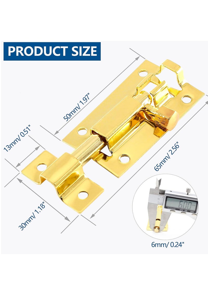 Generic Door Security Slide Latch Lock, Heavy Duty Solid Thicken Steel, Gate Barrel Bolt, Door Lock for More Security and Privacy  - Image 5